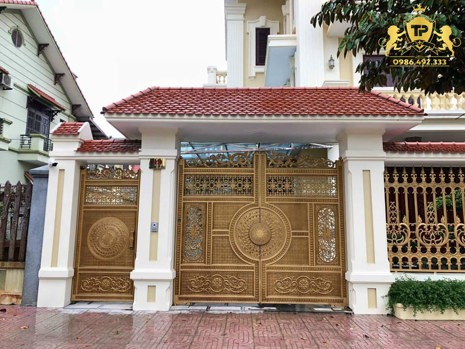 Cổng nhôm đúc mẫu C-128
